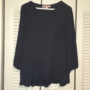 Loft emerald peplum sweater